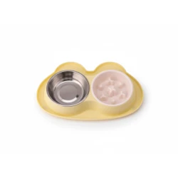 Elevated and Tilted Cat Food Bowl