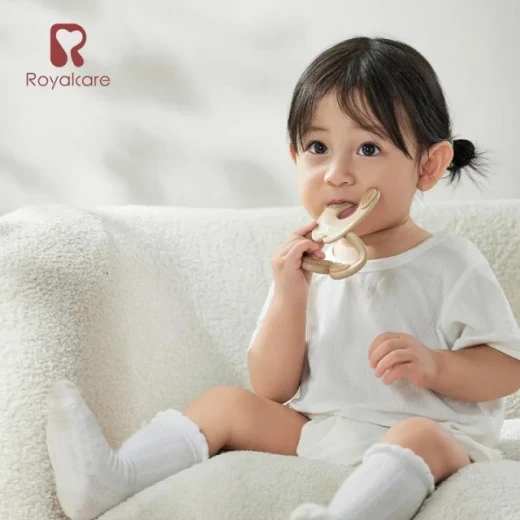 Royalcare Baby Teether Toy, Soft Silicone Rabbit Design, 6+ Months, BPA Free - Royalcare - Image 3