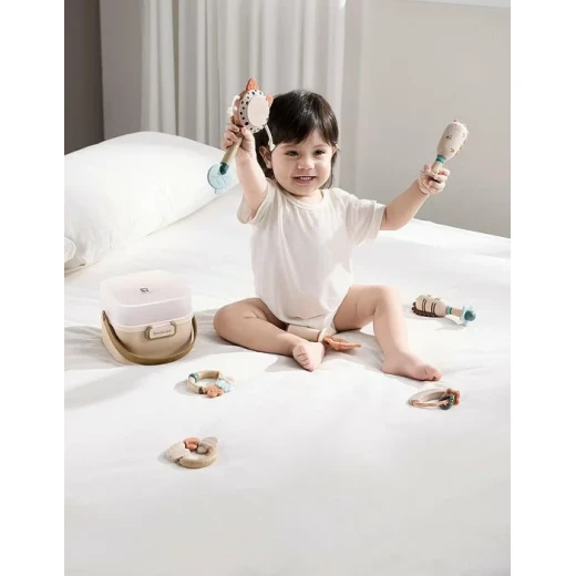 Royalcare Baby Rattle Set of 4 with Storage Box, Teething Relief, Sensory Development - Royalcare - Image 3