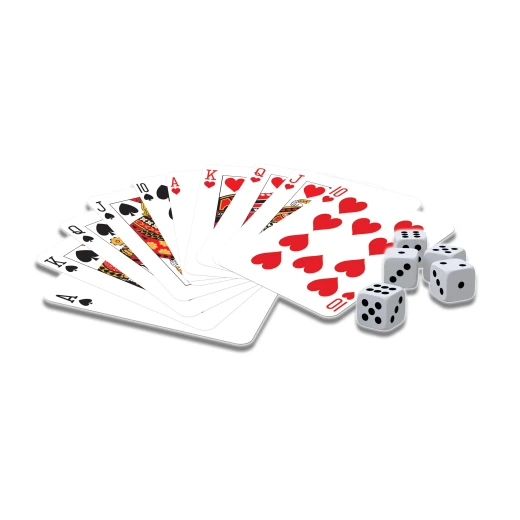 Ambassador Classic Games Collection 2 Decks Playing Cards and 5 Dice Set - Ambassador - Image 2