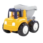 Hola 4-WD Construction Dump Truck for Kids, Durable Toy Vehicle, Easy Push-Along Design, Encourages Imaginative Play, Suitable for Ages 18+ Months - Hola