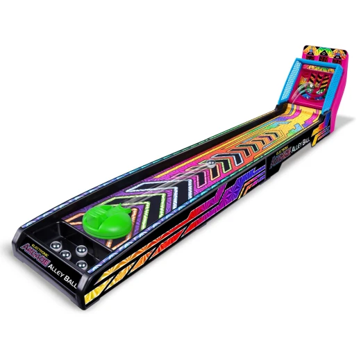 Ambassador Electronic Arcade Alley Ball Neon Game with LED Scoreboard and Sound Effects - Ambassador - Image 2