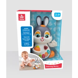Hola Dancing Rabbit Interactive Toy for Toddlers, Musical and Educational, 23x18x13 cm, Batteries Not Included, 12+ M