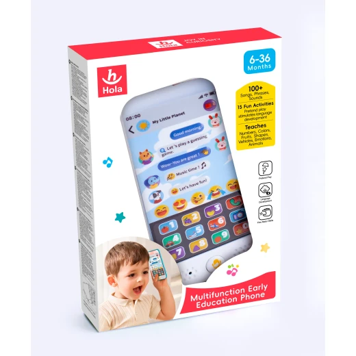لعبة هاتف هولا 100 أغنية HE067700 لعبة موسيقية للأطفال الصغار 6-36 شهر لعبة هاتف هولا 100 أغنية HE067700 لعبة موسيقية للأطفال الصغار 6-36 شهر