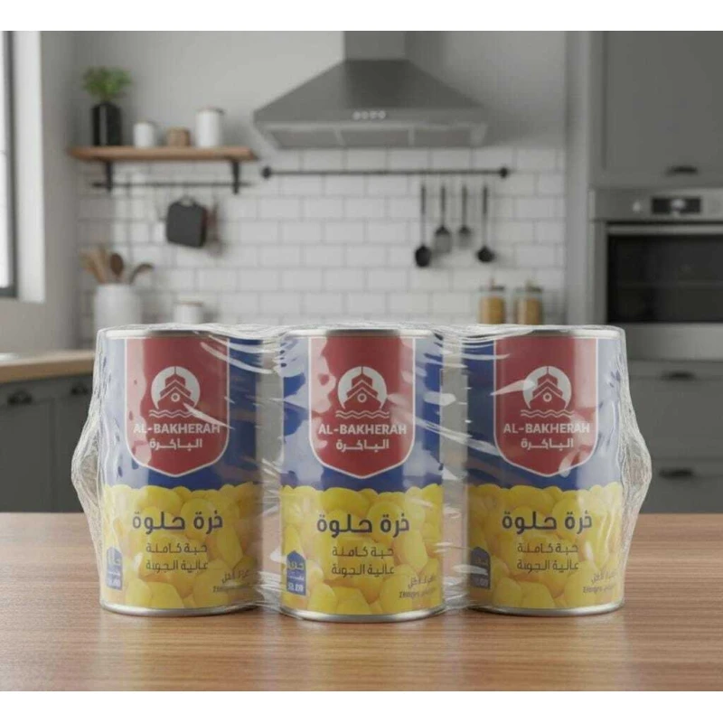 Albakhera Steamer Sweet Corn 300g, Ready to Eat, Natural and Delicious for Salads and Dishes x 3 - Albakhera
