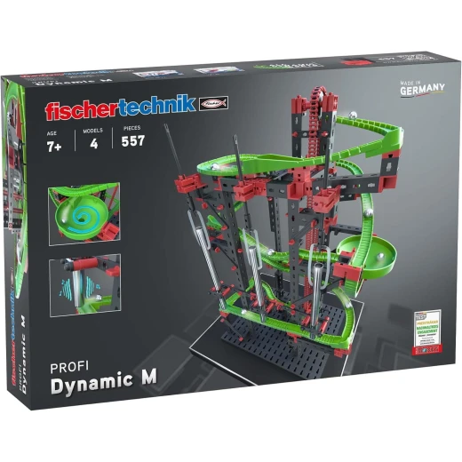 Fischertechnik Dynamic M Construction Set: 557 Piece Marble Run with Sound and Action ages 7+ Fischertechnik Dynamic M Construction Set: 557 Piece Marble Run with Sound and Action ages 7+