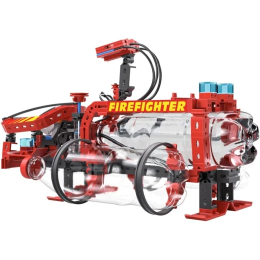 Fischertechnik 564069 Advanced Firefighter - Kit for Children from 7 Years, Experiment Kit with Fire Engine & Spray Function, Promotes Technical Understanding, Black, Medium - Fischertechnik - Image 7