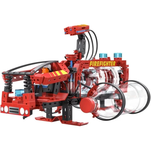 Fischertechnik 564069 Advanced Firefighter - Kit for Children from 7 Years, Experiment Kit with Fire Engine & Spray Function, Promotes Technical Understanding, Black, Medium - Fischertechnik - Image 8