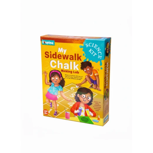 Play Craft, My Sidewalk Chalk Making Lab Kids DIY Educational Craft Kit for Making Colorful Scented Chalk Shapes and Creative Outdoor Fun