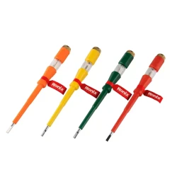 Ronix RH 2718 Test Pen Voltage Tester 180mm Slotted Tip Electrical Testing Tool for AC Voltage Detection 100-500V Safe and Reliable for DIY and Professional Use