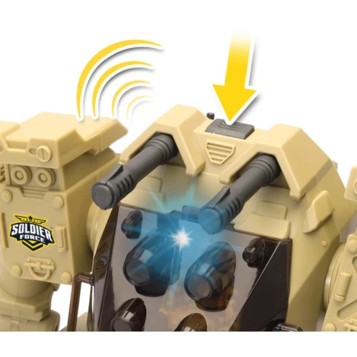 Chap Mei Giant Exobot Battle Mech Playset with Soldier Figure, Lights and Sounds - Chap Mei - Image 3