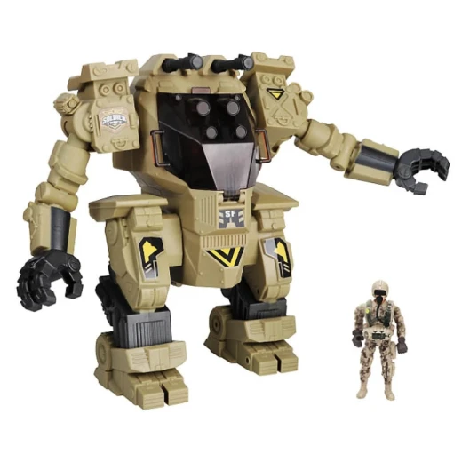 Chap Mei Giant Exobot Battle Mech Playset with Soldier Figure, Lights and Sounds - Chap Mei - Image 5