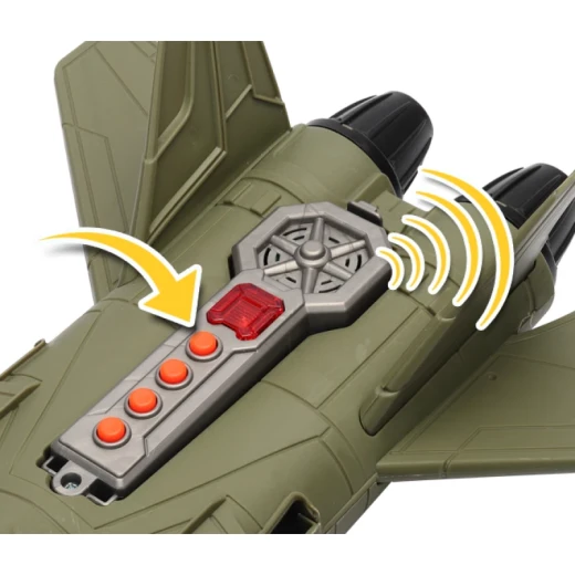 Chap Mei Soldier Force Military Vehicle Playset F14 Fighter Jet, Battle Boat, Tank, ATV, Chopper, 5 Action Figures - Chap Mei - Image 3