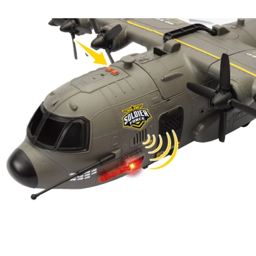 Chap Mei Hercules Cargo Plane Playset with Action Figures, Lights, and Sounds - Chap Mei - Image 6
