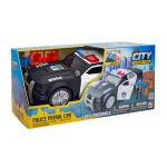 Chap Mei Light and Sound Police Patrol Car Playset Black for Ages 3 and Up Realistic Siren and Flashing Lights Interactive Rescue Mission Toy - Chap Mei