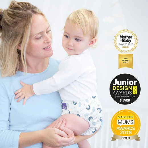 Bambino Mio Reusable Miosolo all-in-one Nappy, onesize, Honeybee Hive - Bambino mio - Image 4