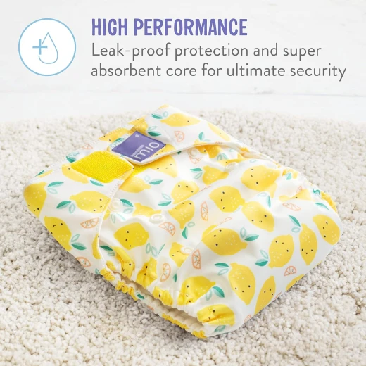 Bambino Mio Reusable Miosolo all-in-one Nappy, onesize, Honeybee Hive - Bambino mio - Image 5