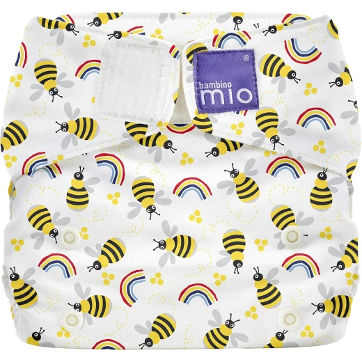 Bambino Mio Reusable Miosolo all-in-one Nappy, onesize, Honeybee Hive Bambino Mio Reusable Miosolo all-in-one Nappy, onesize, Honeybee Hive