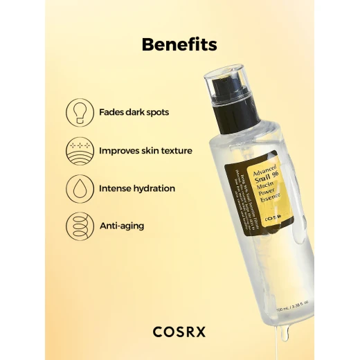 خلاصة قوة الحلزون المتطورة من Cosrx، 96 موسين، 100 مل، مصل مرطب للوجه - كوزركس - Image 5