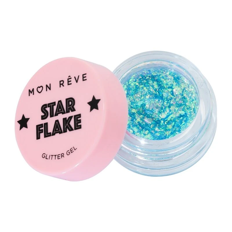 Mon Reve Starflake Glitter Gel Eyeshadow Honeymoon 02 4g Long-Lasting - Mon Reve