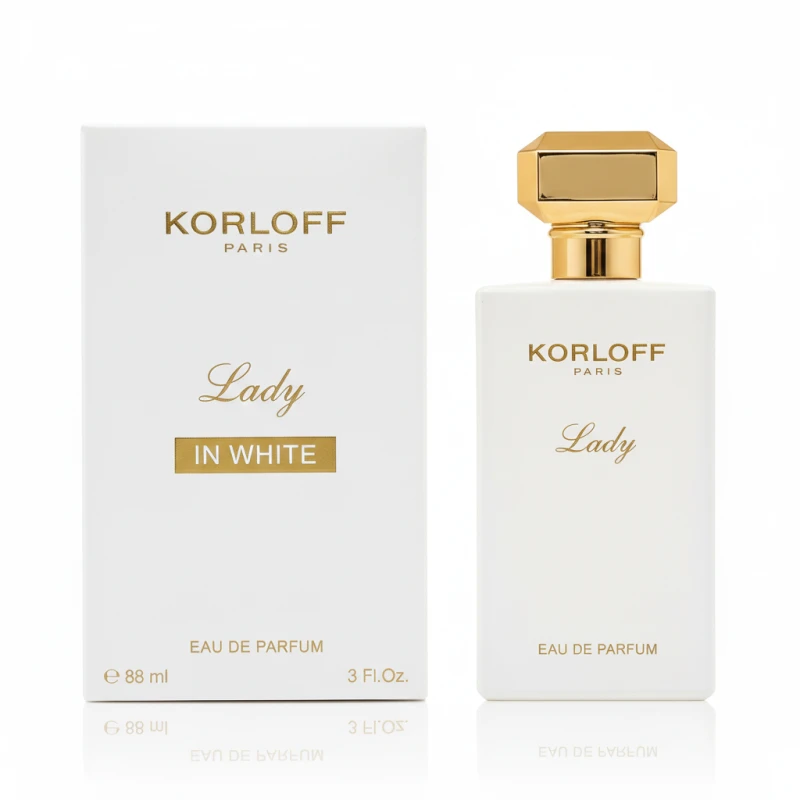 عطر كورلوف ليدي كورلوف إن وايت للنساء 88 مل: عطر نسائي ساحر بتركيبة زهرية بيضاء رقيقة، مثالي للاستخدام اليومي - كورلوف