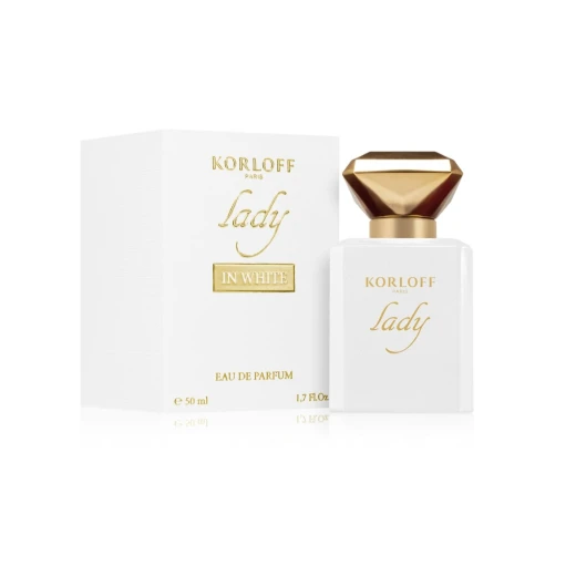 عطر كورلوف ليدي إن وايت أو دي بارفان 50 مل، عطر نسائي زهري بودري عطر كورلوف ليدي إن وايت أو دي بارفان 50 مل، عطر نسائي زهري بودري