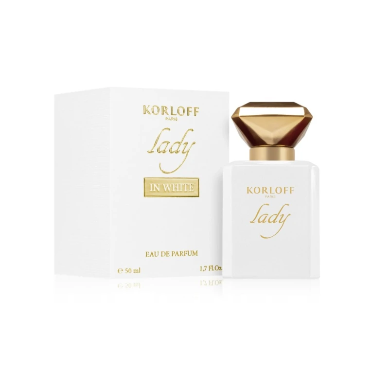 عطر كورلوف ليدي إن وايت أو دي بارفان 50 مل، عطر نسائي زهري بودري - كورلوف