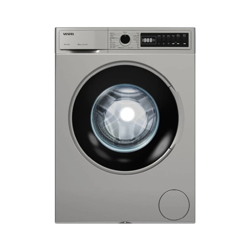 Vestel 7KG Washing Machine 1200 RPM Dark Silver with Steam Function - Vestel