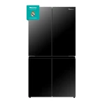 Hisense RQ5G728NAB French Door Refrigerator Black Stainless Steel Finish 583 Liter Capacity with Internal Water Dispenser and Ice Maker for Modern Kitchens - HISENSE