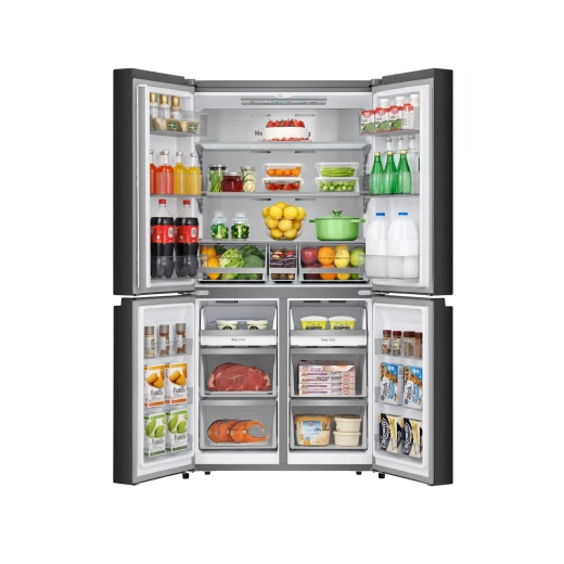 Hisense RQ5G728NAB French Door Refrigerator Black Stainless Steel Finish 583 Liter Capacity with Internal Water Dispenser and Ice Maker for Modern Kitchens - HISENSE - Image 3