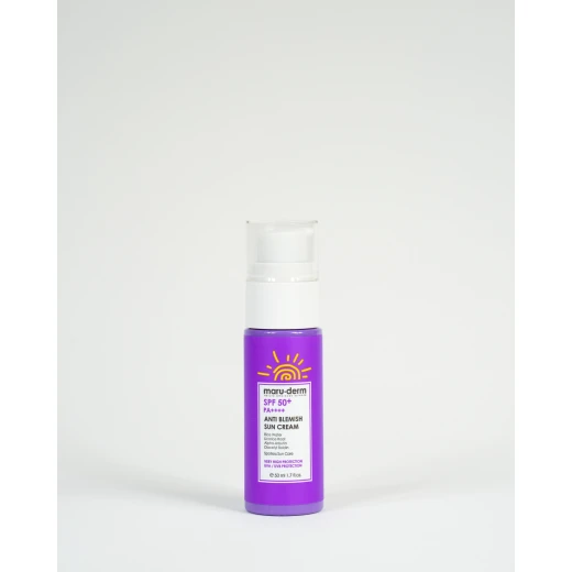 MARUDERM SPF 50+ Anti Blemish Sun Cream, 50ml, Broad Spectrum Protection, Daily Skincare - MaruDerm - Image 2