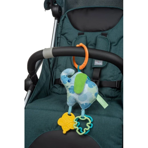 Chicco Elephant On The Go Baby Toy, Eco-Friendly Doudou Attachment, Recycled Materials - Chicco - Image 3