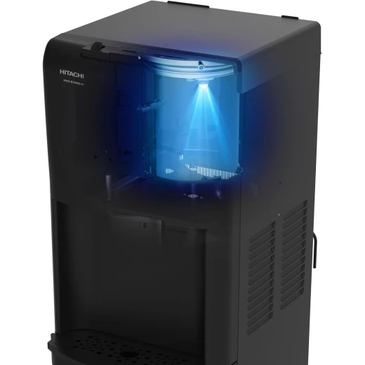 موزع مياه هيتاشي بتحميل سفلي HWD-B50000-SV أسود ستانلس ستيل، ضوء الأشعة فوق البنفسجية المضاد للبكتيريا - هيتاشي - Image 3