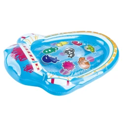 PLAYGO Space Explorer Sensory Water Mat for Babies and Infants, Featuring Engaging Floating Toys and Stimulating Visuals, Provides Tummy Time Fun, Dimensions 83cm x 59cm