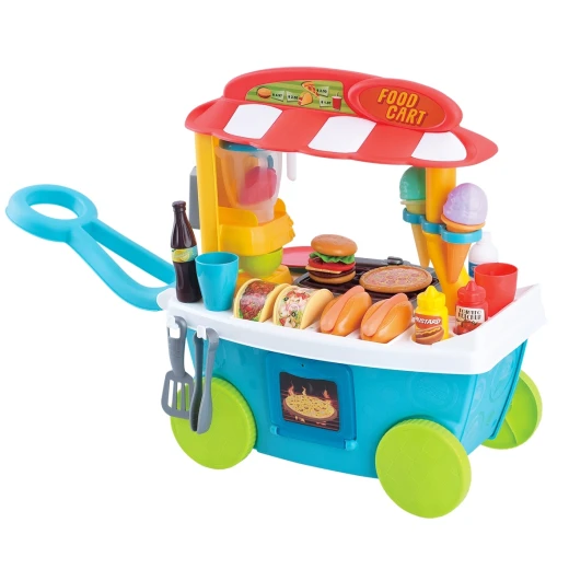 PLAYGO Mobile Cafe Cart Toy Set, 32 Pieces, Realistic Design, 2+ Years - PlayGo - Image 2