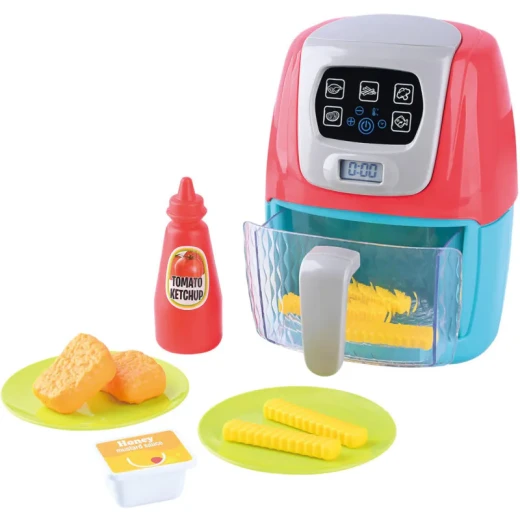 Playgo Power Air Fryer Toy Set 13 Pieces, Battery Operated, Kitchen Role Play - PlayGo - Image 2