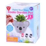 Playgo Paint Your Own Koala Flower Pot Set 8 Pieces, Multi-Color Craft Kit for Kids - PlayGo