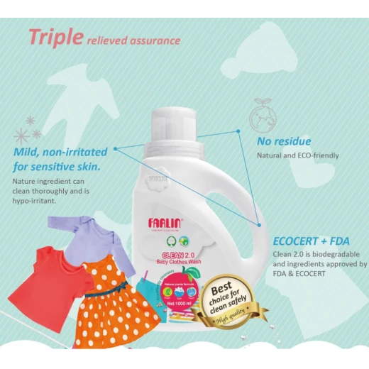 مجموعة تنظيف زجاجات الأطفال فارلين CLEAN 2.0 منظف نباتي لزجاجات الأطفال - فارلين - Image 4