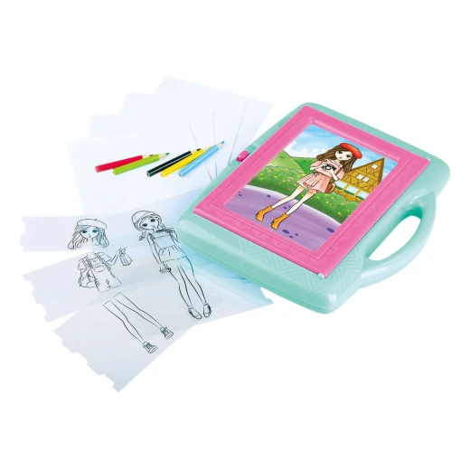 Playgo Drawing Projector Tracing Fashion Artist Set 28 Pieces Multi-Color - PlayGo - Image 2