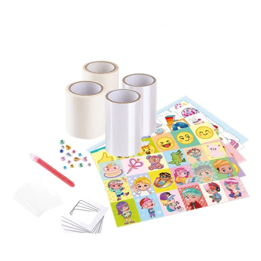عبوة إعادة تعبئة ملصقات Playgo Stickerstudio 21 قطعة مجموعة حرف يدوية متعددة الألوان للأطفال - بلاي جو - Image 2