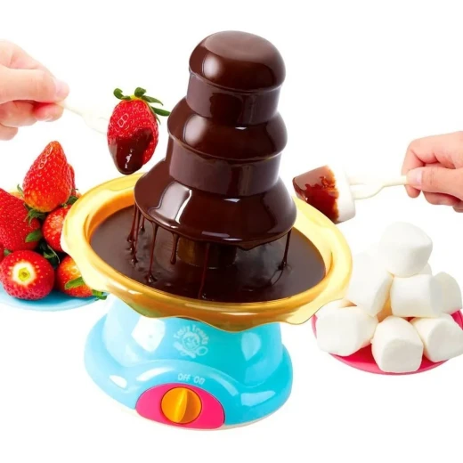 Playgo Chocolate Fountain Machine for Kids, Easy to Use, Fun Dessert Maker, Plastic, 18x8x25 cm - PlayGo - Image 2