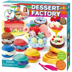 Playgo Sweets Ice Cream Clay Set 6 Clay Pots Multi-Color Creative Toy