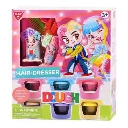 Playgo Hairdresser Clay Set for Kids, 6 Clay Pots, Multi-Color, Ages 3+