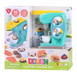Playgo Coffee Maker Clay Set Creative Toys for Kids, 4 Clay Pots, Multi-Color