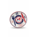 Plastic Plates 16.5 cm – Disposable Party Plates, Durable & Lightweight Plastic Tableware, Ideal for Events, Catering, Picnics & Daily Use, Pack of 50 - Marwa