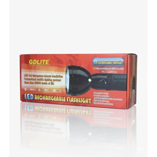 جي دي لايت GD8850 LED مصباح يدوي قابل لإعادة الشحن - طويل المدى، متين، مقاوم للماء، مقاوم للتآكل للمحترفين والاستخدام الخارجي جي دي لايت GD8850 LED مصباح يدوي قابل لإعادة الشحن - طويل المدى، متين، مقاوم للماء، مقاوم للتآكل للمحترفين والاستخدام الخارجي