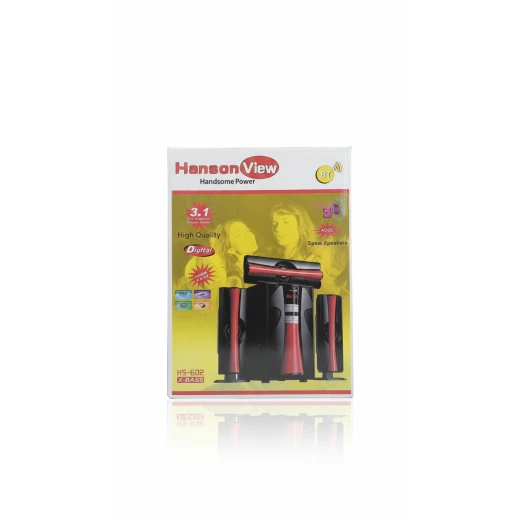 نظام سماعات الوسائط المتعددة هانسون فيو HS-602 X-BASS 3.1 HLFI - USB، SD، بلوتوث، راديو FM، شاشة LED، صوت عالي الجودة نظام سماعات الوسائط المتعددة هانسون فيو HS-602 X-BASS 3.1 HLFI - USB، SD، بلوتوث، راديو FM، شاشة LED، صوت عالي الجودة