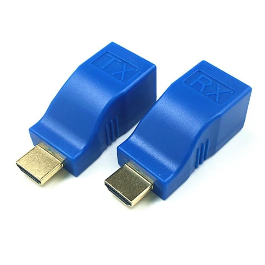 موسع الارسال TX/RX محول 30M RJ45 إيثرنت LAN بدون HDC HDMI - Image 2