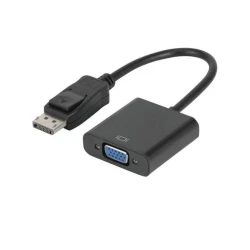 محول كابل HDMI إلى VGA أسود، يحول HDMI إلى VGA لأجهزة الكمبيوتر المحمولة، وأجهزة العرض، والمزيد
