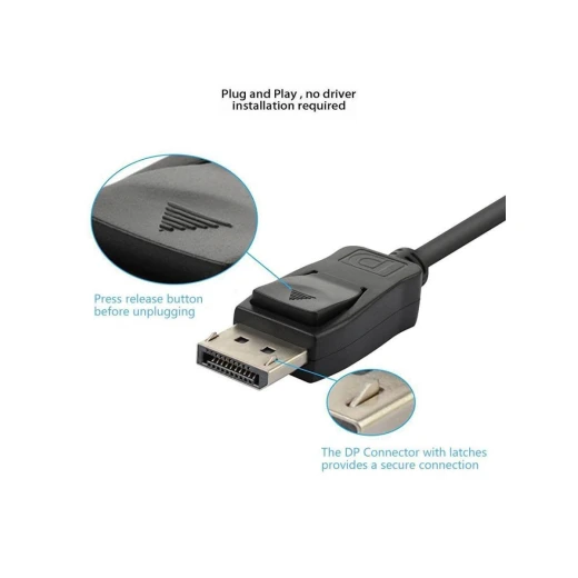 محول كابل HDMI إلى VGA أسود، يحول HDMI إلى VGA لأجهزة الكمبيوتر المحمولة، وأجهزة العرض، والمزيد - Image 4